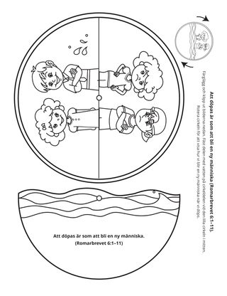 aktivitetssida: Att döpas är som att bli en ny människa