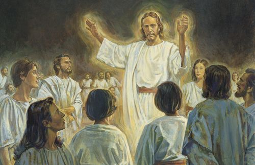 Jesus Christus predigt in der Geisterwelt