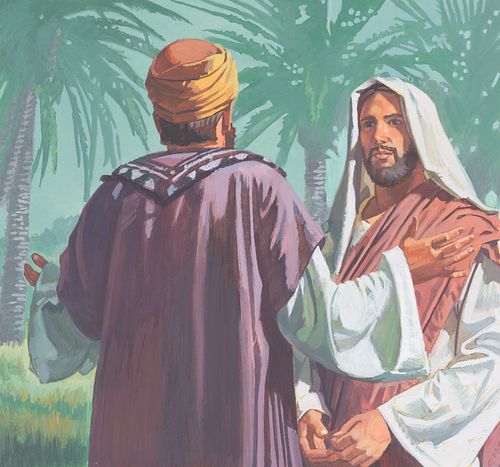 The nobleman asks Jesus to come heal his son - ch.16-3