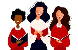 women singing