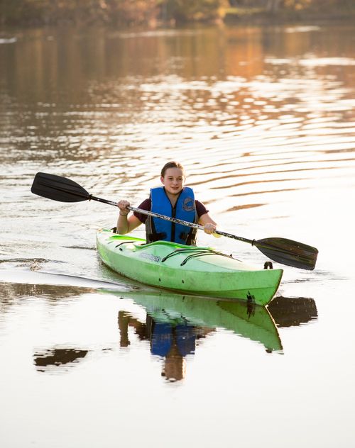 person in kayak