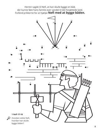 Nephi Built a Boat coloring page