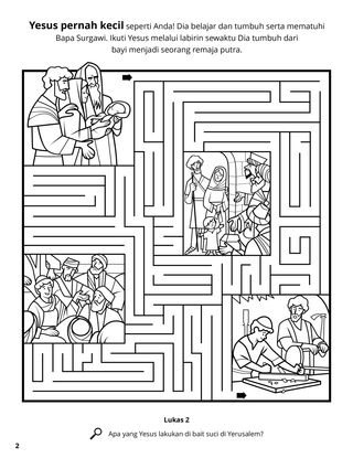 Jesus’s Childhood coloring page