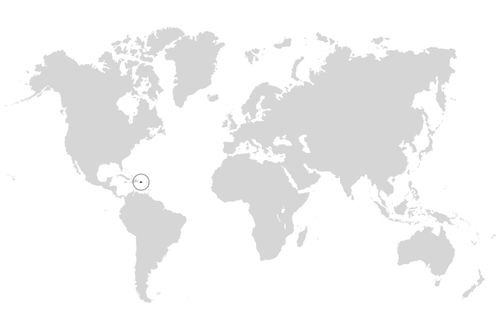 world map with circle around Puerto Rico
