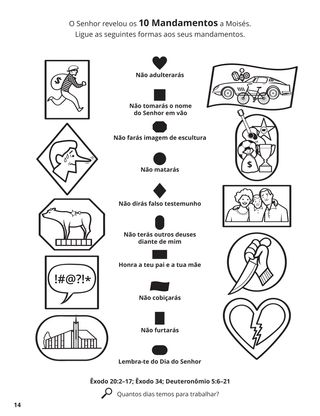 The Ten Commandments coloring page