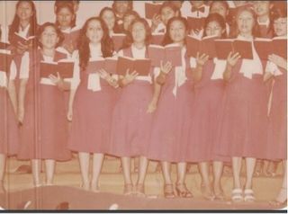group of young women singing