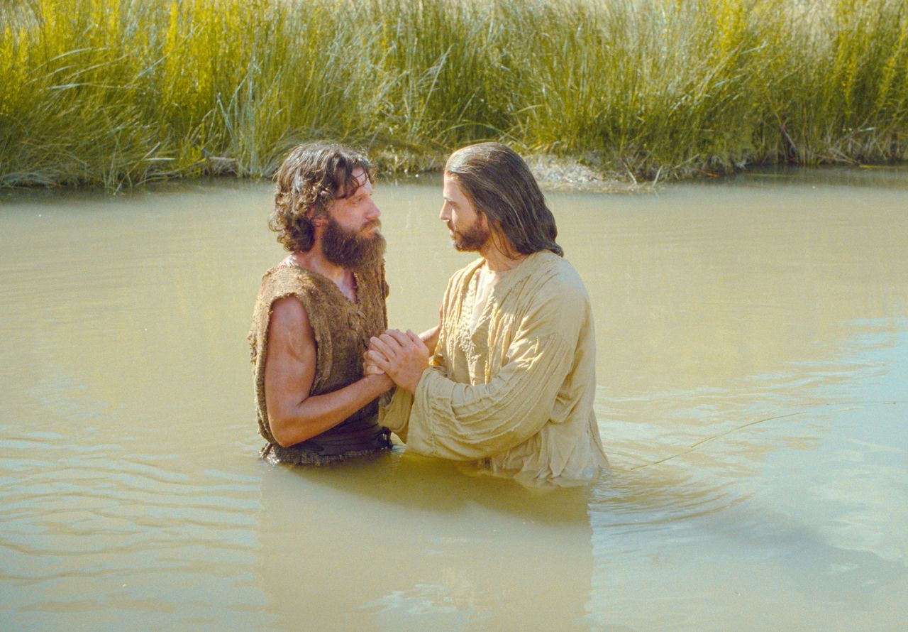 Jesus Christ is baptized by John the Baptist