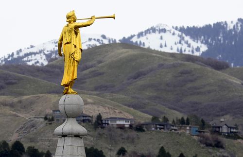 Spiret på templet i Salt Lake City