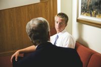 young man with bishop