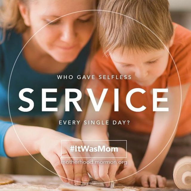 Who gave selfless service every single day? #ItWasMom “It Was Mom, Mother’s Day 2014.”  