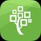 The app icon is white with a green background of the FamilySearch logo - The Family Tree app on FamilySearch helps you preserve and share photos, stories, and audio recordings of your ancestors, like your own mobile memories box.