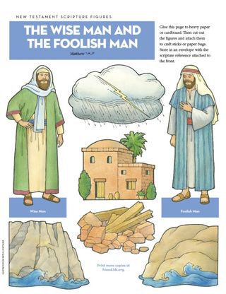 Scripture Figures, Wise Man and Foolish Man
