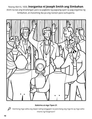 Organization of the Church coloring page