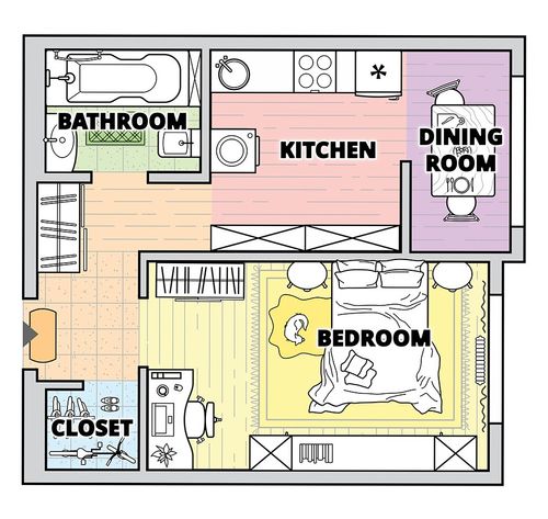 apartment floor plan