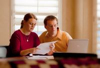 couple reviewing budget