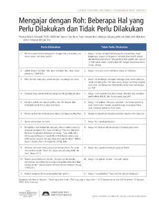 selebaran, Mengajar dengan Roh: Beberapa Hal yang Perlu Dilakukan dan Tidak Perlu Dilakukan