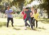 People playing soccer