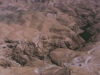 aerial view of the Wadi Kelt