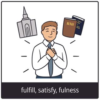 fulfill, satisfy, fulness gospel symbol
