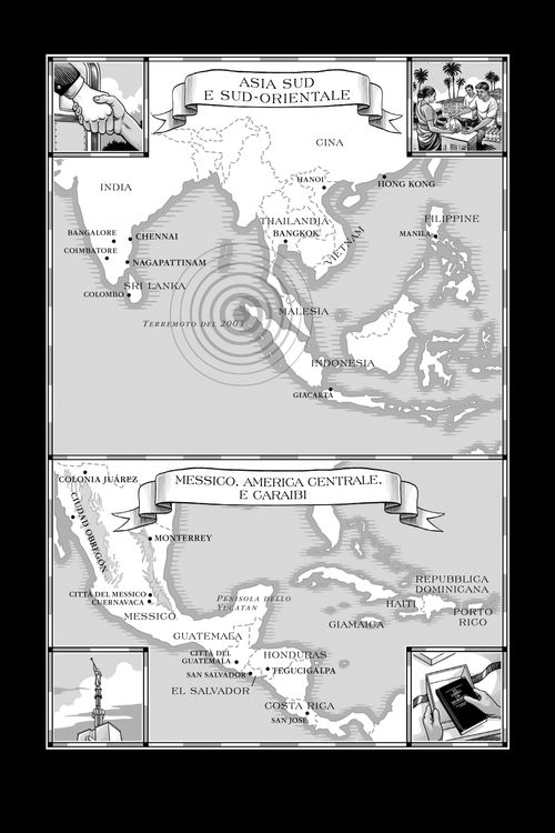 cartina geografica dell’Asia meridionale e sud–orientale