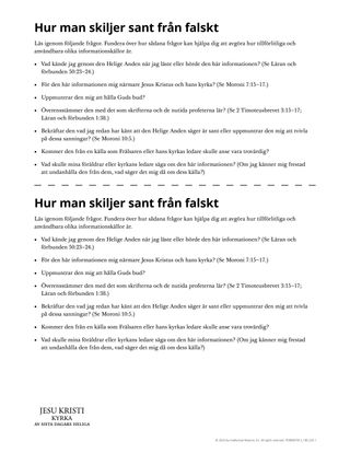 Hur man skiljer sant från falskt