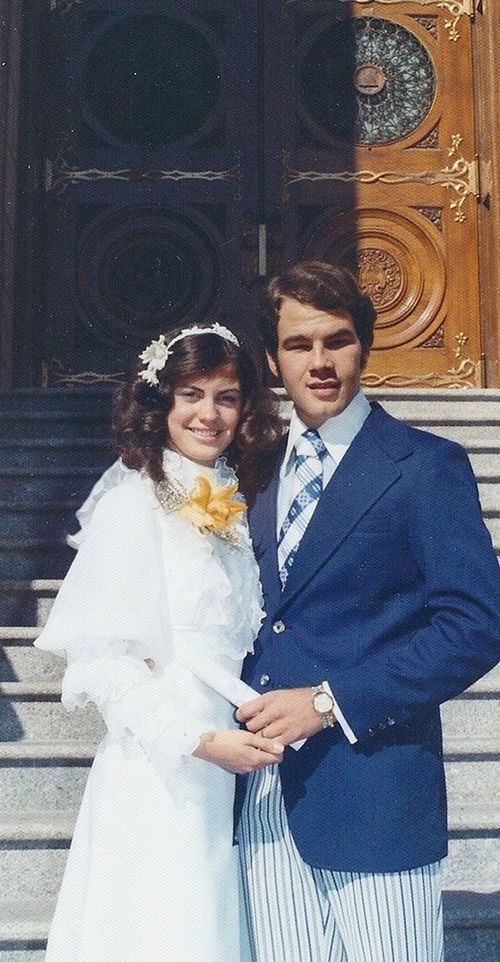 Ronald and Melanie Rasband as newlyweds