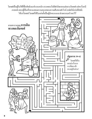 Joseph in Egypt coloring page