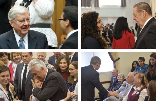 President Ballard, Elder Holland, Elder Uchtdorf, Elder Bednar