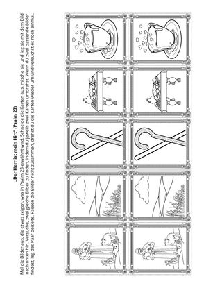 Seite mit der Aktivität: Der Herr ist mein Hirt