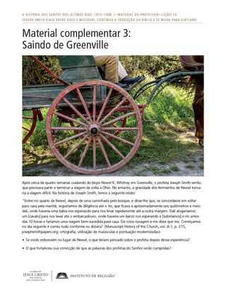 Material complementar 3: Saindo de Greenville