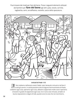 Thirteenth Article of Faith coloring page