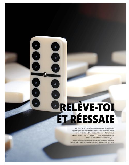 affiche « Relève-toi et réessaie »