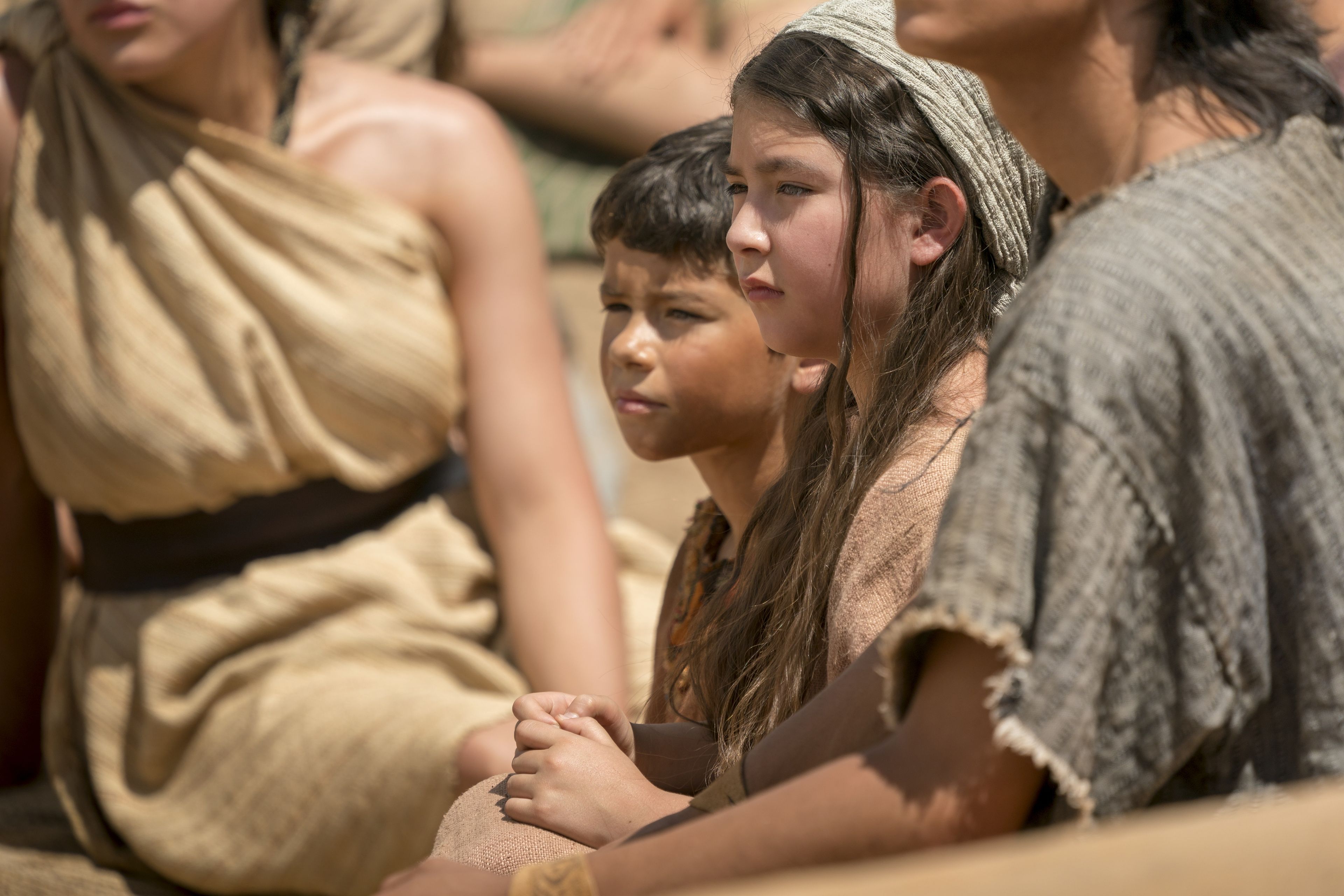 Nephite children listen as Jacob teaches about pride and chastity.