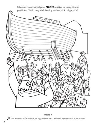 Noah Preached the Gospel coloring page