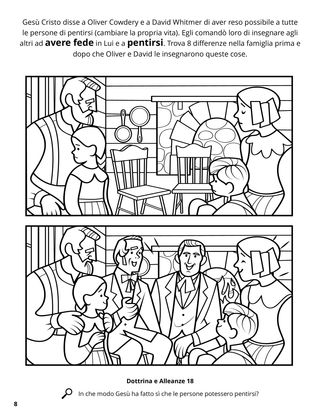 Oliver and David Taught Repentance coloring page