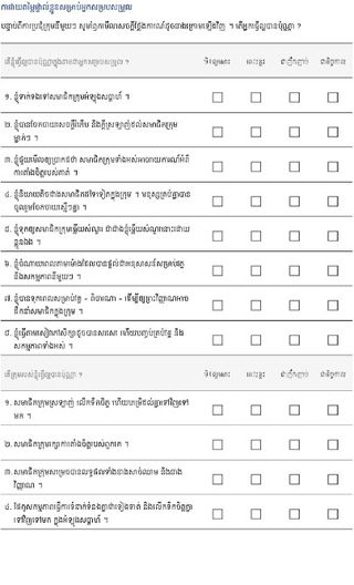 ការវាយតម្លៃ​ផ្ទាល់​ខ្លួន​សម្រាប់​អ្នកសម្របសម្រួល