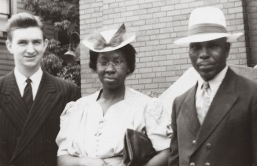 Len and Mary Hope with Marion D. Hanks