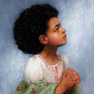 lds child praying painting