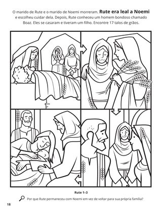 Ruth and Naomi coloring page