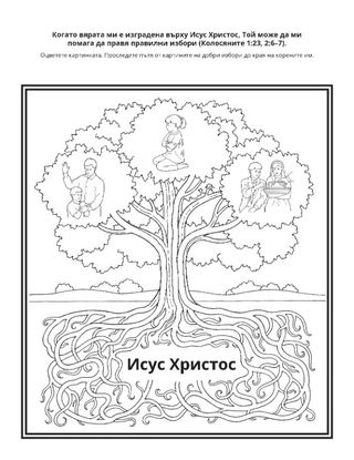 страница с материали за дейности: Когато Исус Христос е в основата на моята вяра