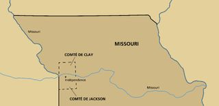 carte, nord du Missouri