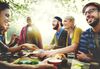 Friends having a picnic