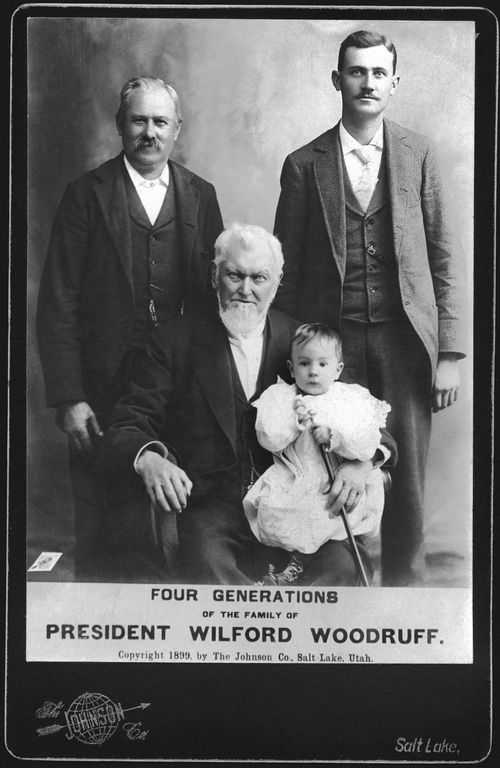 four generations in President Woodruff’s family