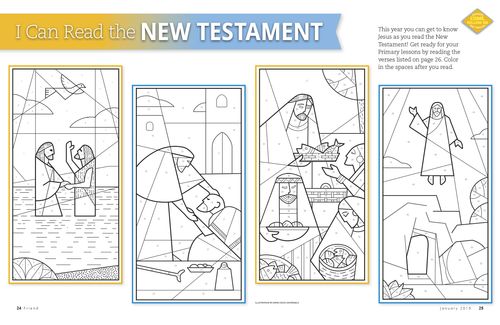 color-by-number scenes of Jesus from the Bible