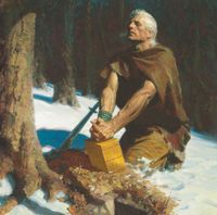 Moroni Burying the Plates