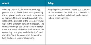 description of adopt versus adapt