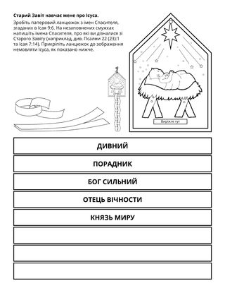 творча сторінка: Старий Завіт навчає мене про Ісуса