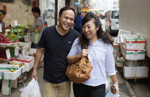 smiling couple