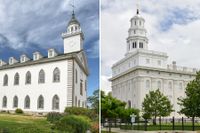 Kirtland Temple and Nauvoo Temple