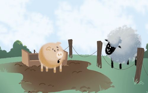 varken en schaap